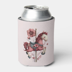 Enfriador De Latas Imagen de caballo de carrusel caprichoso