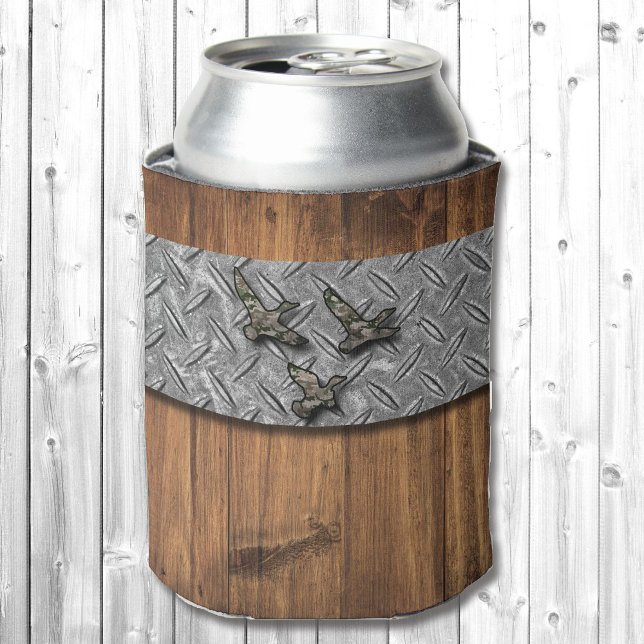 Enfriador De Latas Imagen de caza de ganso de pato Añadir nombre pers (Subido por el creador)