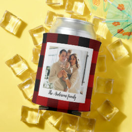 Enfriador De Latas Imagen Y Nombre Personal Del Búfalo Rojo