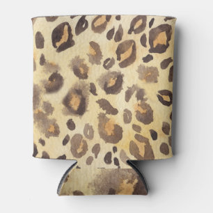 Enfriador De Latas Imitación de piel de leopardo, abstracto de acuare