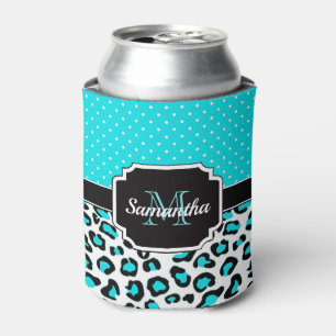 Enfriador De Latas Impresión Cute Leopard