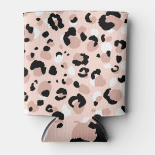 Enfriador De Latas Impresión de animales leopardos abstractos moderno