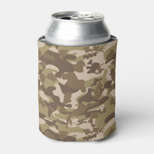 Enfriador De Latas Impresión de camuflaje de Khaki del ejército