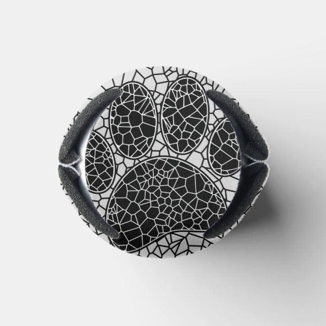 Enfriador De Latas Impresión de hojas de perro de arte de mosaico en  (Parte de abajo)