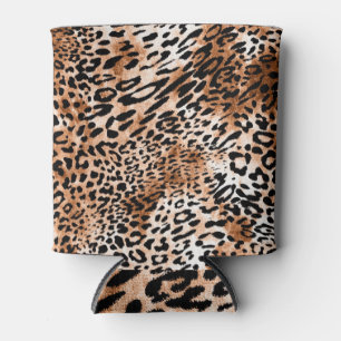 Enfriador De Latas Impresión de leopardo africano sin problemas
