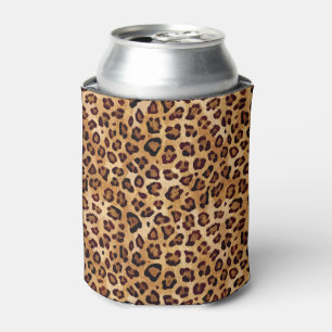 Enfriador De Latas Impresión de leopardo de textura rústica