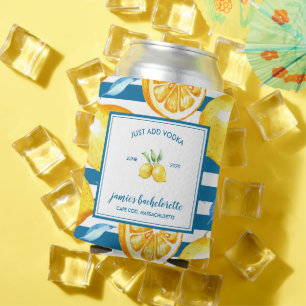 Enfriador De Latas Impresión de Limón Personalizado para Soltera co