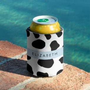 Enfriador De Latas Impresión de vaca, Cuadros De Vaca, Blanco Y Negro