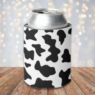 Enfriador De Latas impresión de vacas lecheras en blanco y negro