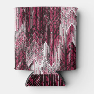 Enfriador De Latas Impresión Jute Geométrica Étnica Moderna.