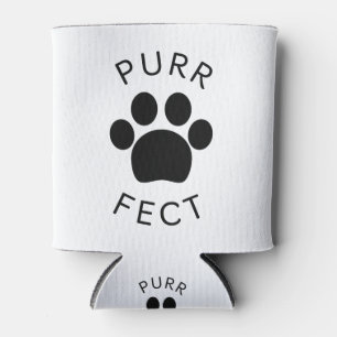 Enfriador De Latas Impresión Perfecta De La Pasta De Purr Del Gato