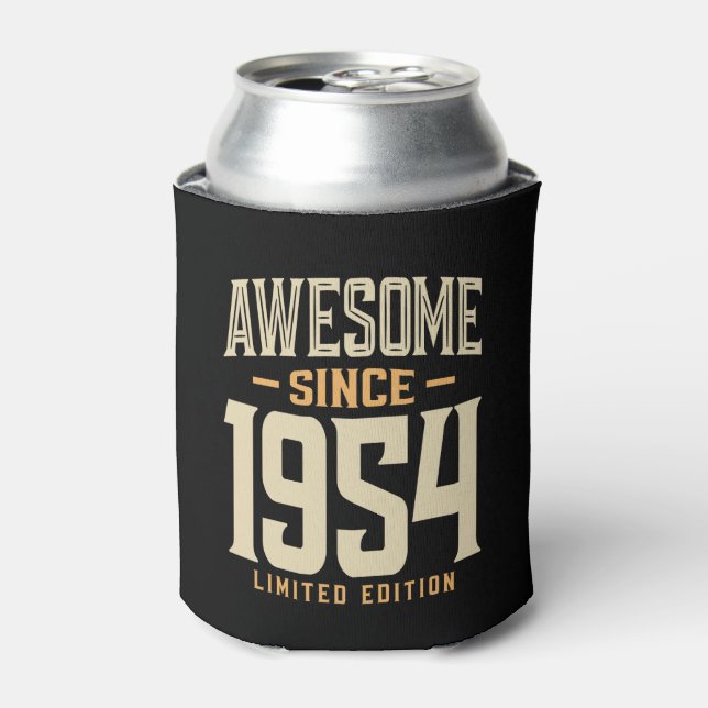 Enfriador De Latas Impresionante desde 1954 69º cumpleaños (Lata Anverso)