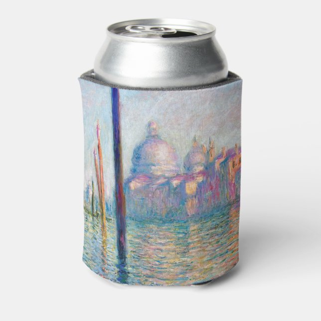 Enfriador De Latas Impresionante pueblo de Monet Le Grand Canal (Reverso de la lata)