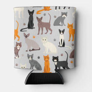 Enfriador De Latas Impresiones de gatos y pintas