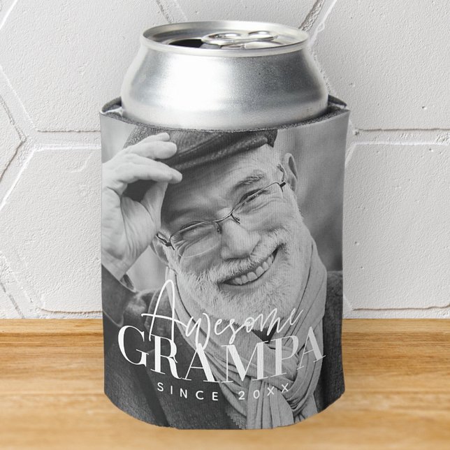 Enfriador De Latas Increíble Grampa desde 20XX Sencilla Foto Elegante (Subido por el creador)