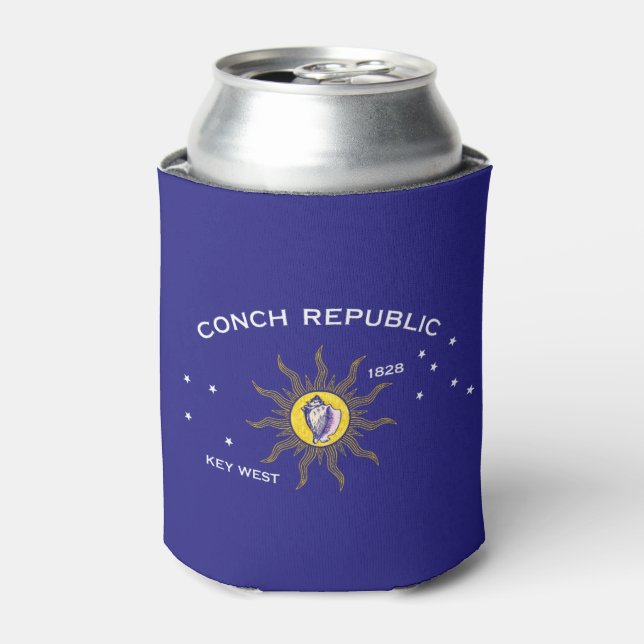 Enfriador De Latas Indicador clave de la república de West Conch (Lata Anverso)