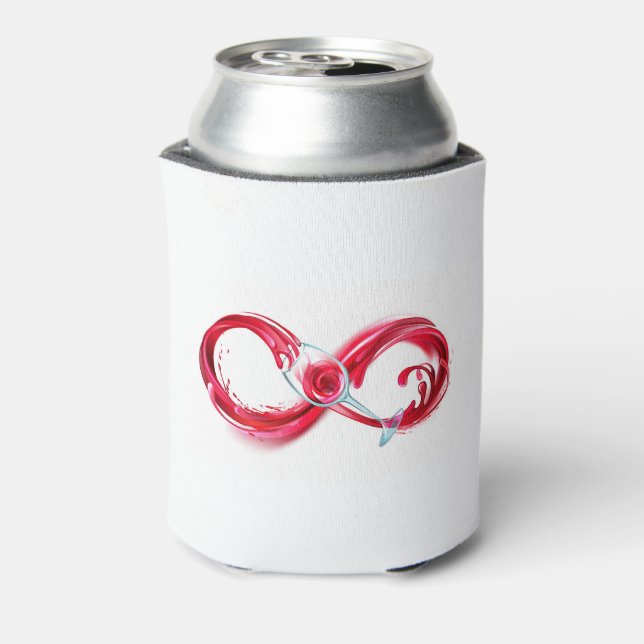 Enfriador De Latas Infinito con vino Rojo (Reverso de la lata)