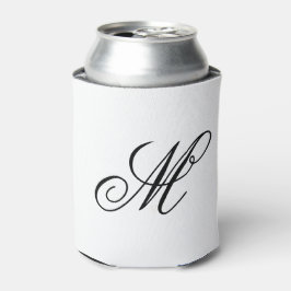 Enfriador De Latas Inicial de monograma elegante
