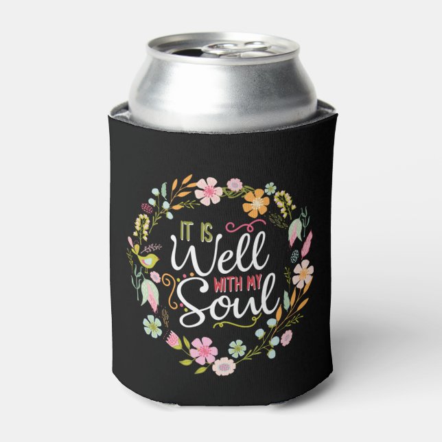 Enfriador De Latas Inspirational, it is well with my soul (Lata Anverso)