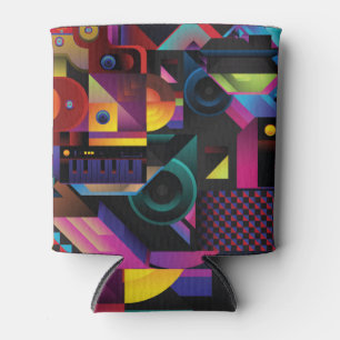 Enfriador De Latas Instrumentos musicales: arte colorido vintage
