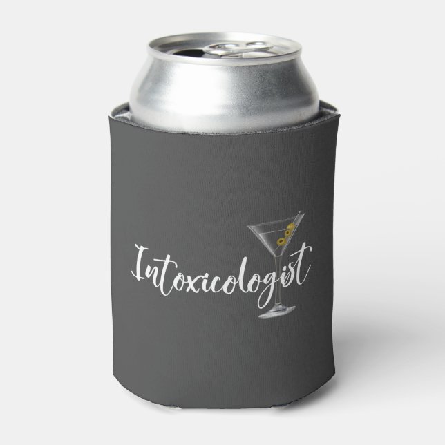 Enfriador De Latas Intoxicólogo Bebida Martini Vidrio de cóctel (Lata Anverso)