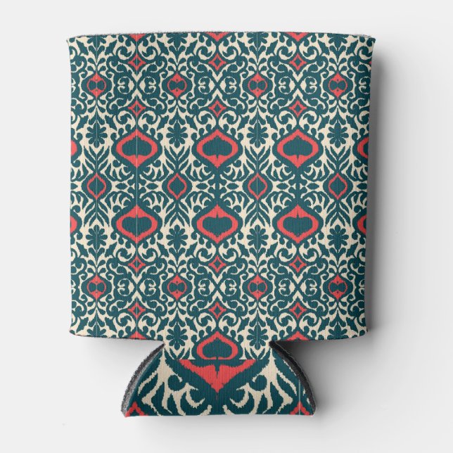 Enfriador De Latas Intriga de Ikat: Damasco de época oriental (Anverso)