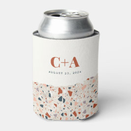 Enfriador De Latas Invitado de Terrazzo Slab Boda