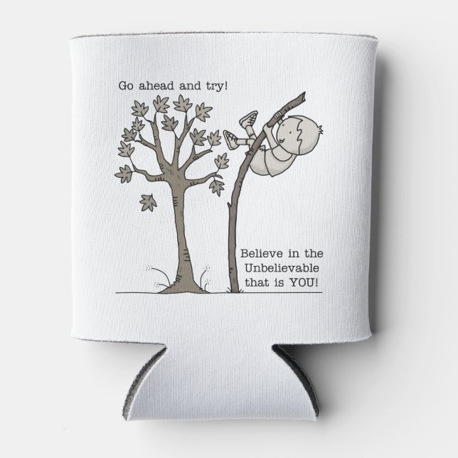 Enfriador De Latas Ir adelante e intentar (Anverso)