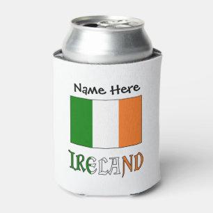 Enfriador De Latas Irlanda y Bandera Irlandesa Personalizadas 