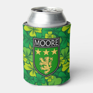 Enfriador De Latas Irlandés - Cresta del Clan Moore y Trébol