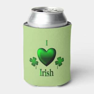 Enfriador De Latas Irlandés del corazón del verde I