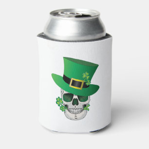 Enfriador De Latas Irlandés Leprechaun Skull