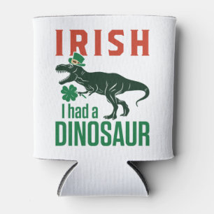 Enfriador De Latas Irlandés tuve un dinosaurio en St Patricks Day Din