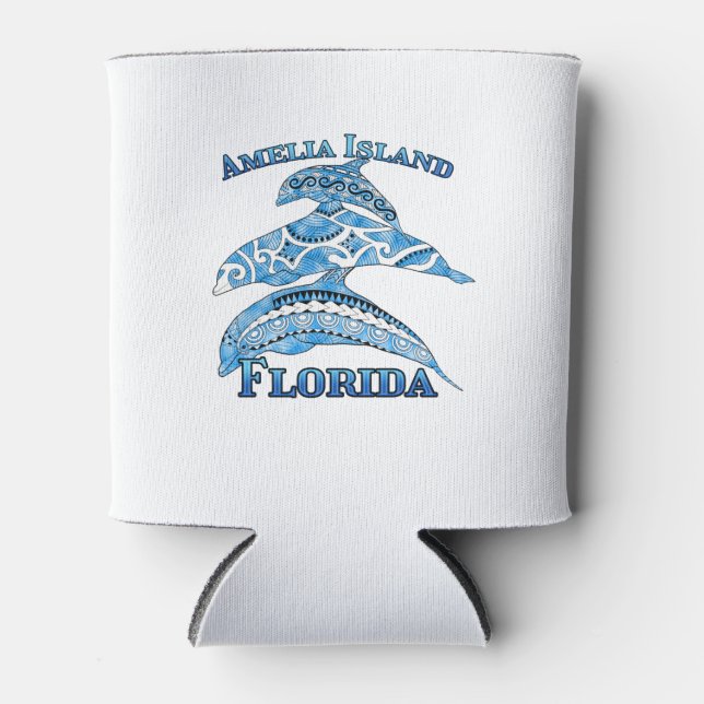 Enfriador De Latas Isla de Amelia Florida Vacaciones para delfines tr (Anverso)