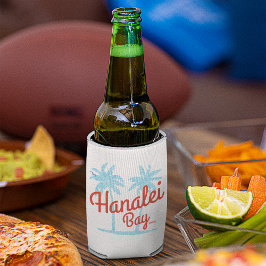 Enfriador De Latas Isla de la Bahía de Hanalei, Kauai, Souvenir Hawai