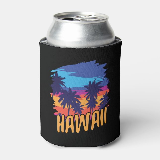 Enfriador De Latas Isla Hawaii Aloha (Lata Anverso)