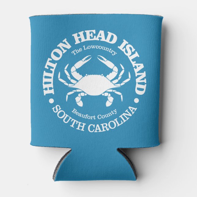 Enfriador De Latas Isla Hilton Head (cangrejo) (Anverso)