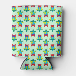 Enfriador De Latas Isla Rasta Colores Tortuga Tribal