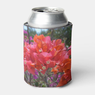 Enfriador De Latas Isla Tropical Rosa Bougainvillea Floral