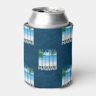 Enfriador De Latas Islas de verano Aloha Hawaii