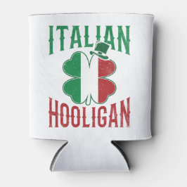 Enfriador De Latas Italia Hooligan Bandera Italiana Shamrock St Patro