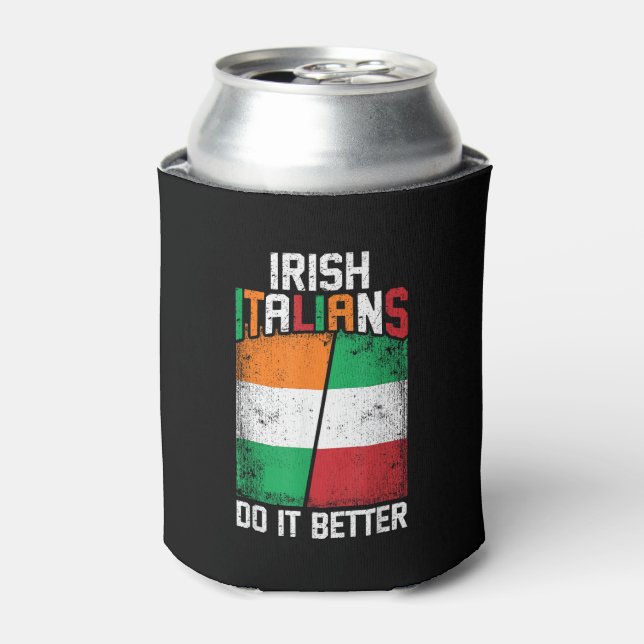 Enfriador De Latas Italianos irlandeses divertidos y irlandeses lo ha (Lata Anverso)