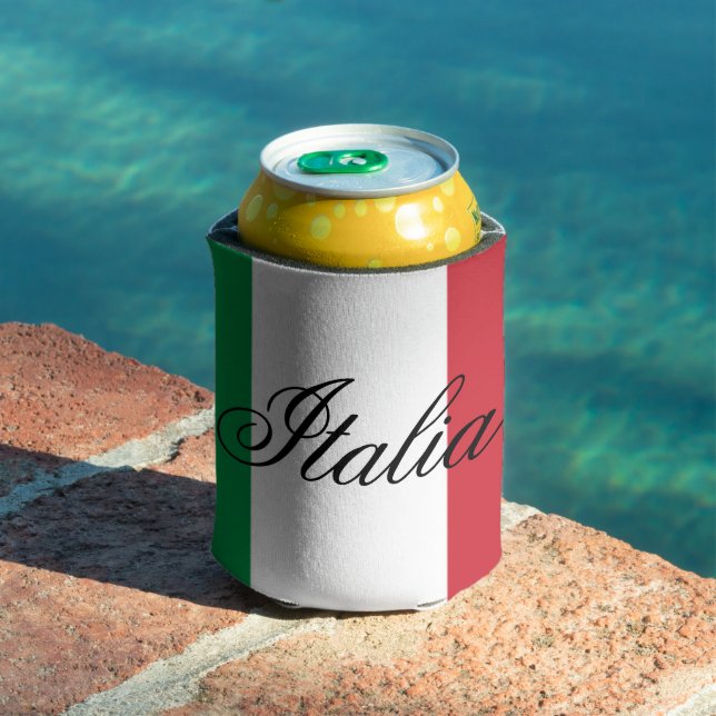 Enfriador De Latas Italy Flag Italian Pride Europe Country (Piscina in situ)