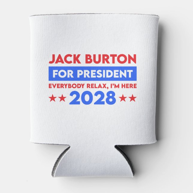 Enfriador De Latas Jack Burton para la presidencia 2028 (Anverso)
