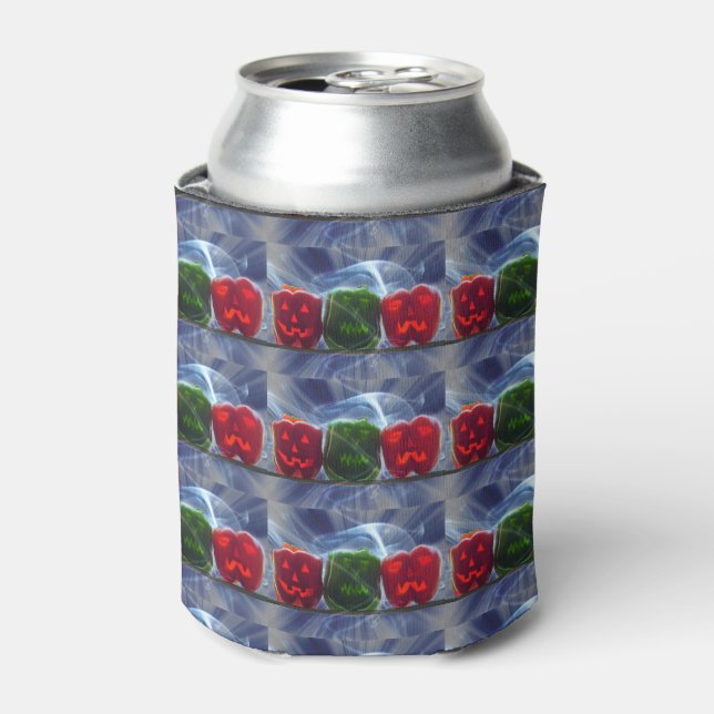 Enfriador De Latas Jack O Lantern Bell Peppers (Lata Anverso)