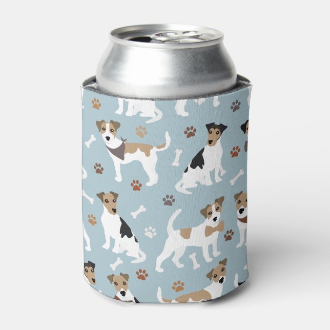 Enfriador De Latas Jack Russell Terrier Paws and Bones (Lata Anverso)