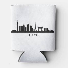 Enfriador De Latas Japan Cityscape Travel | Tokyo Skyline Silhouette