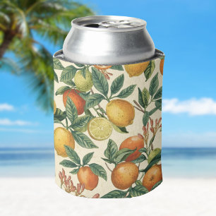 Enfriador De Latas Jardín de flores de cítricos patrón continuo