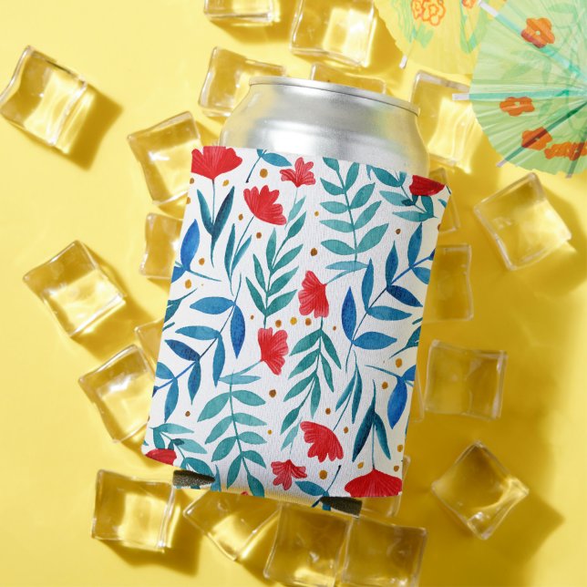 Enfriador De Latas Jardín mágico - rojo y turquesa (Verano in situ)