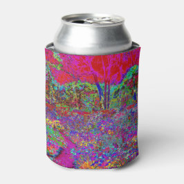 Enfriador De Latas Jardín Paisaje Impresionista Psicodélico